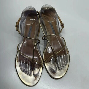 Emme Parsons String in Gold Napa - size 9